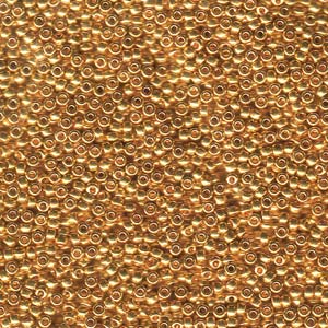 Miyuki Rocailles Perlen 2mm 0191 24 Karat Plated Gold 12gr